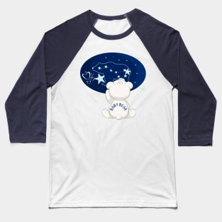 BABY BEAR LOOKING UP TO THE STARS Baseball T-Shirt